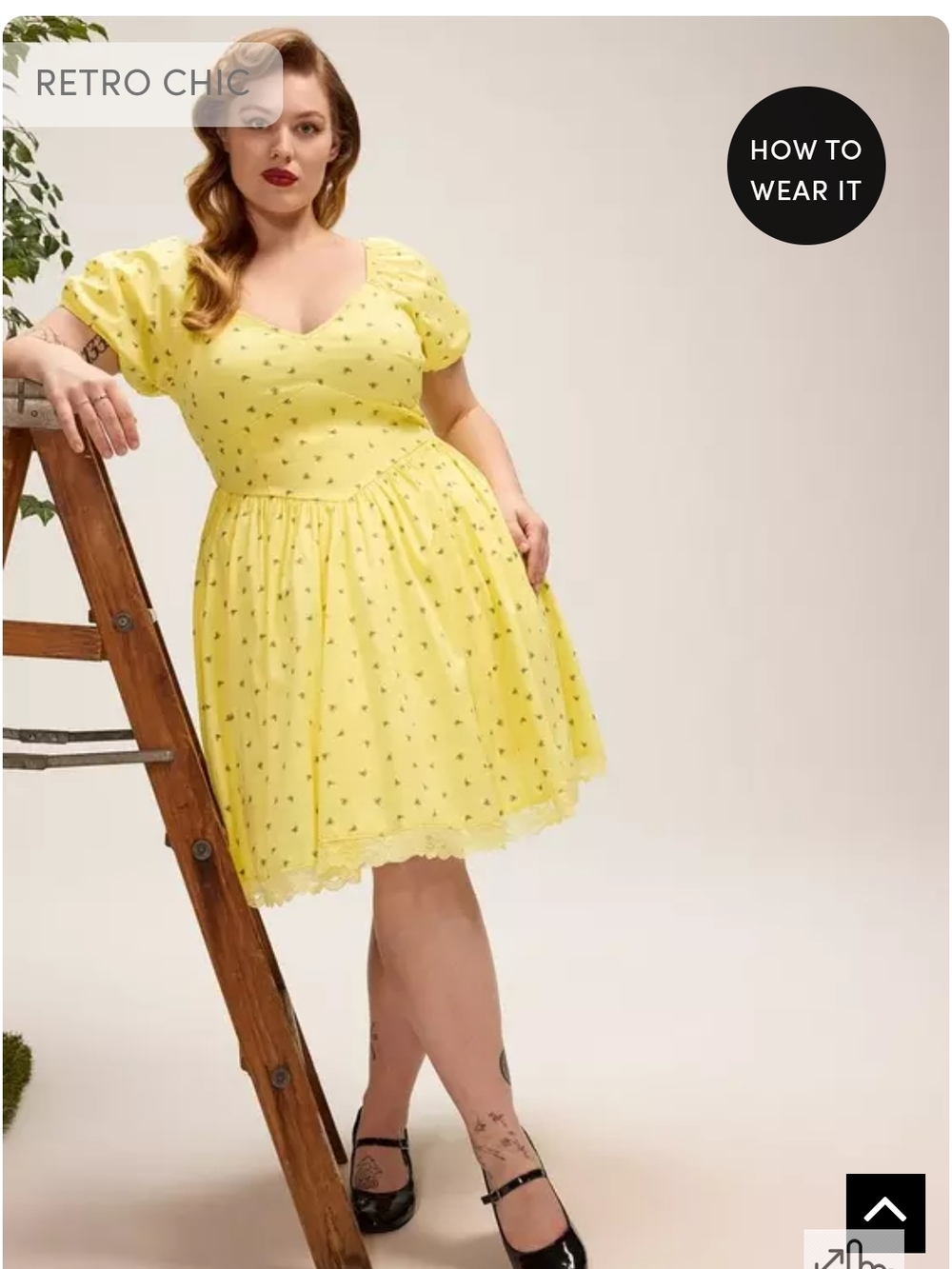 Retro Chic Puff Sleeve Mini Dress
